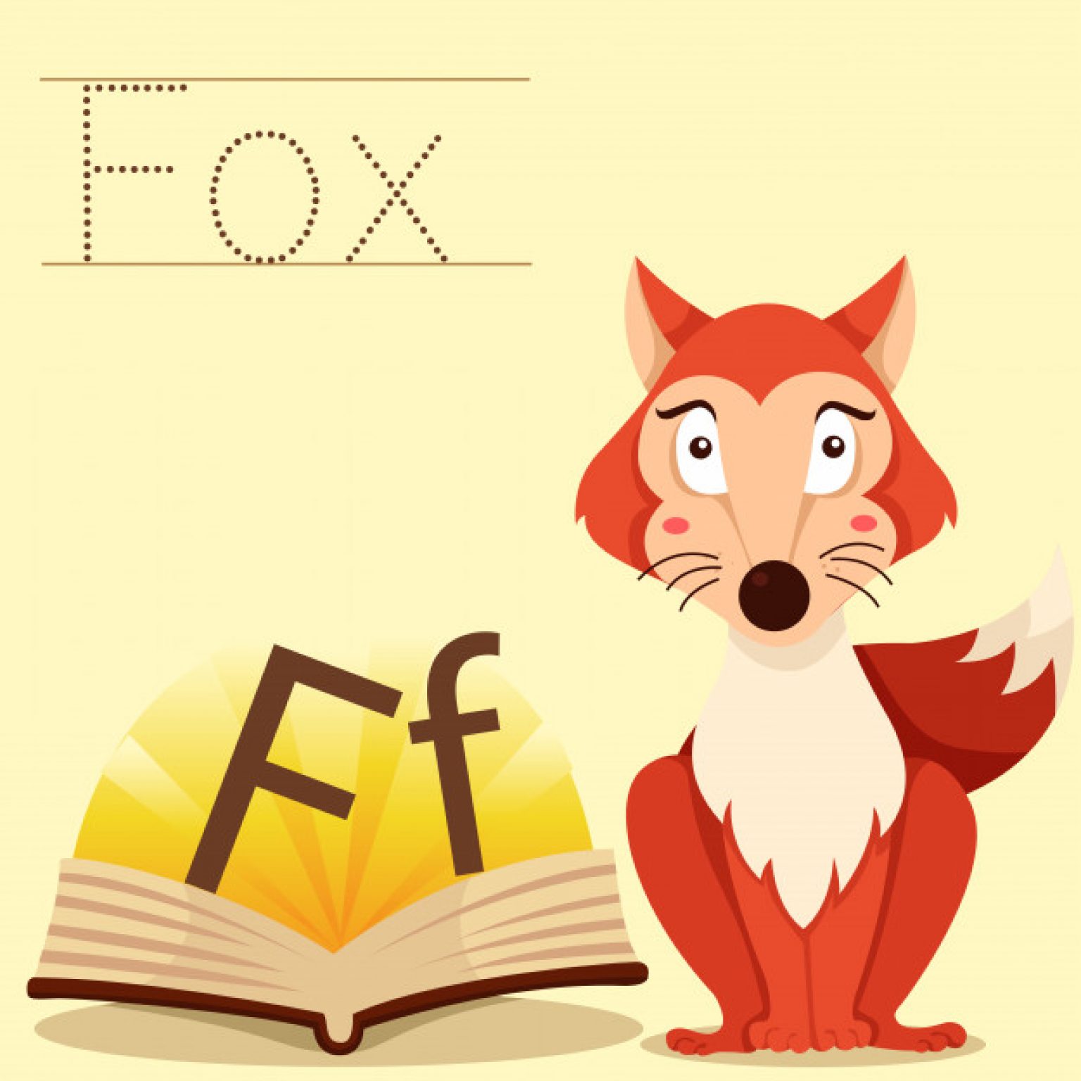 آموزش حرف F به کودکان با مثال
